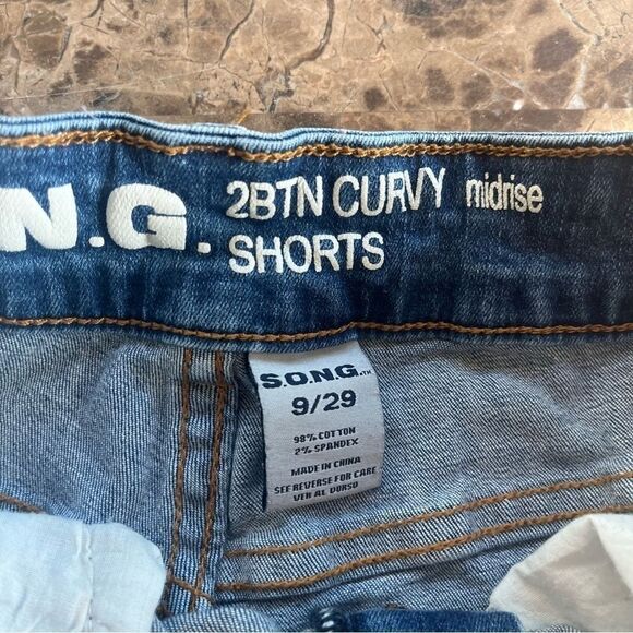 S.O.N.G. Denim Distress Ripped Shorts Size 9​​​​​​ - Picture 4 of 11